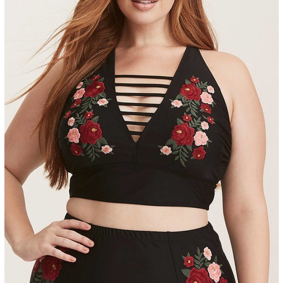 Women plus size high waist Swimsuit Curvy Lady Two Piece bikini - Picture 4 of 7